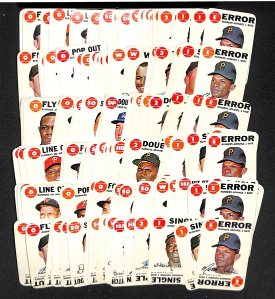 6 - 1968 Topps Game Card Complete Sets of 33 Cards w. Mantle in EX+ to Near Mint Condition
